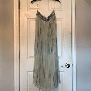 NWOT never worn Rachel Roy maxi skirt. Waist is ruffled with ribbon. Size L